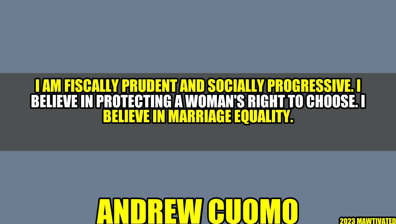 Fiscally Prudent and Socially Progressive: The Vision of Andrew Cuomo