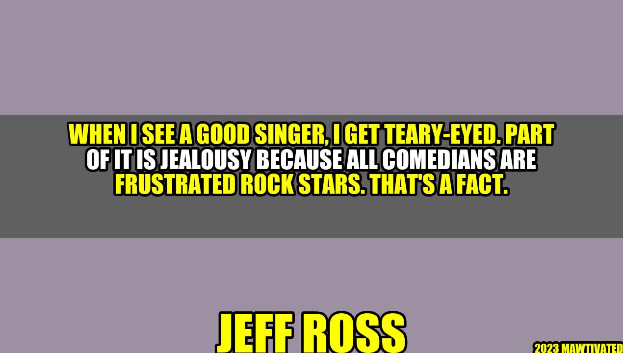 From Quotation to an Inspiring Article by Jeff Ross