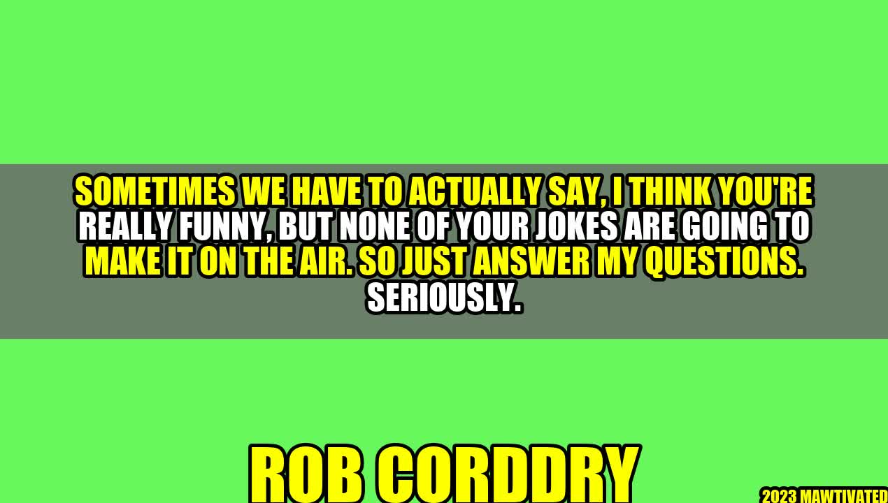 How to Give Constructive Feedback: Lessons from Rob Corddry