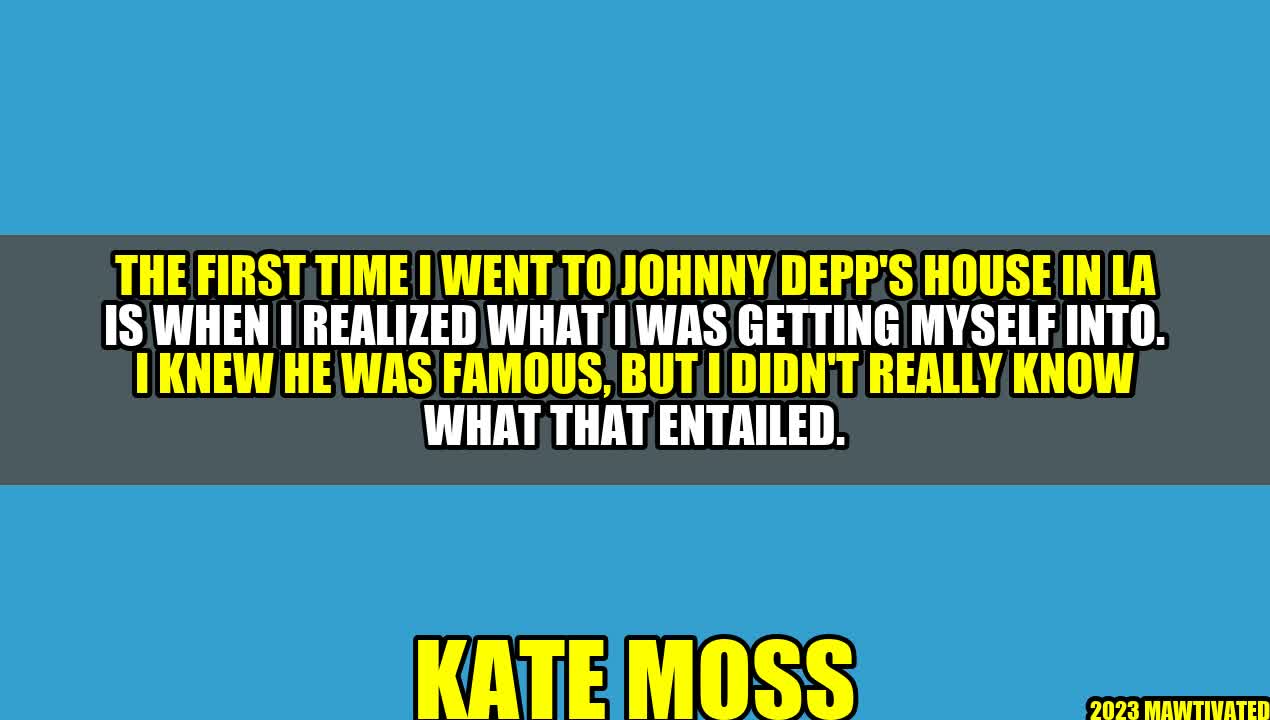 Kate Moss: My Experience with Fame