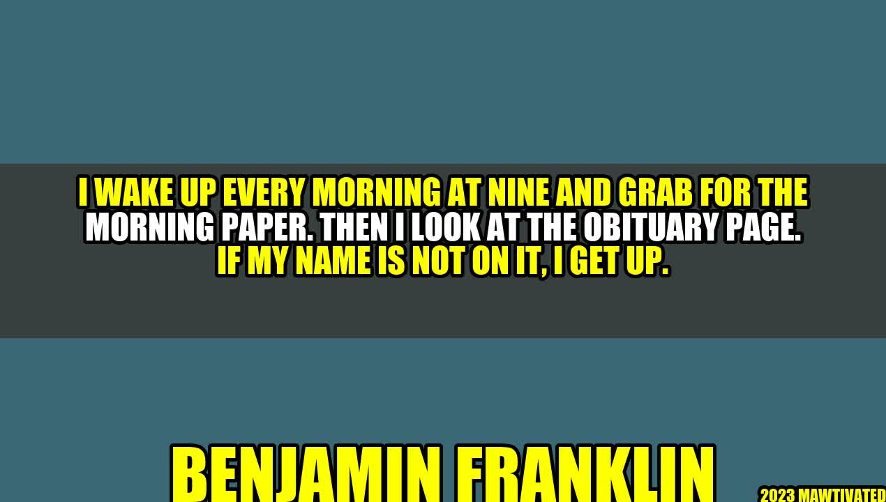 Living Life with Purpose: Lessons from Benjamin Franklin