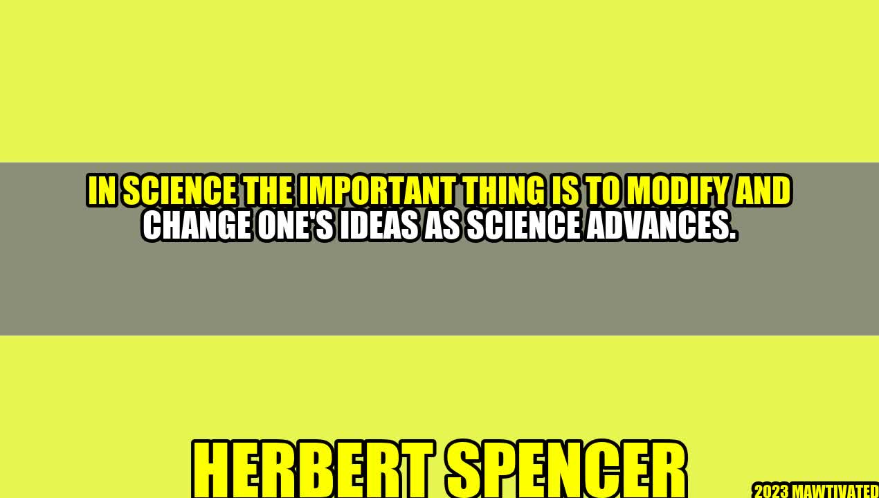 Modifying Ideas in Science