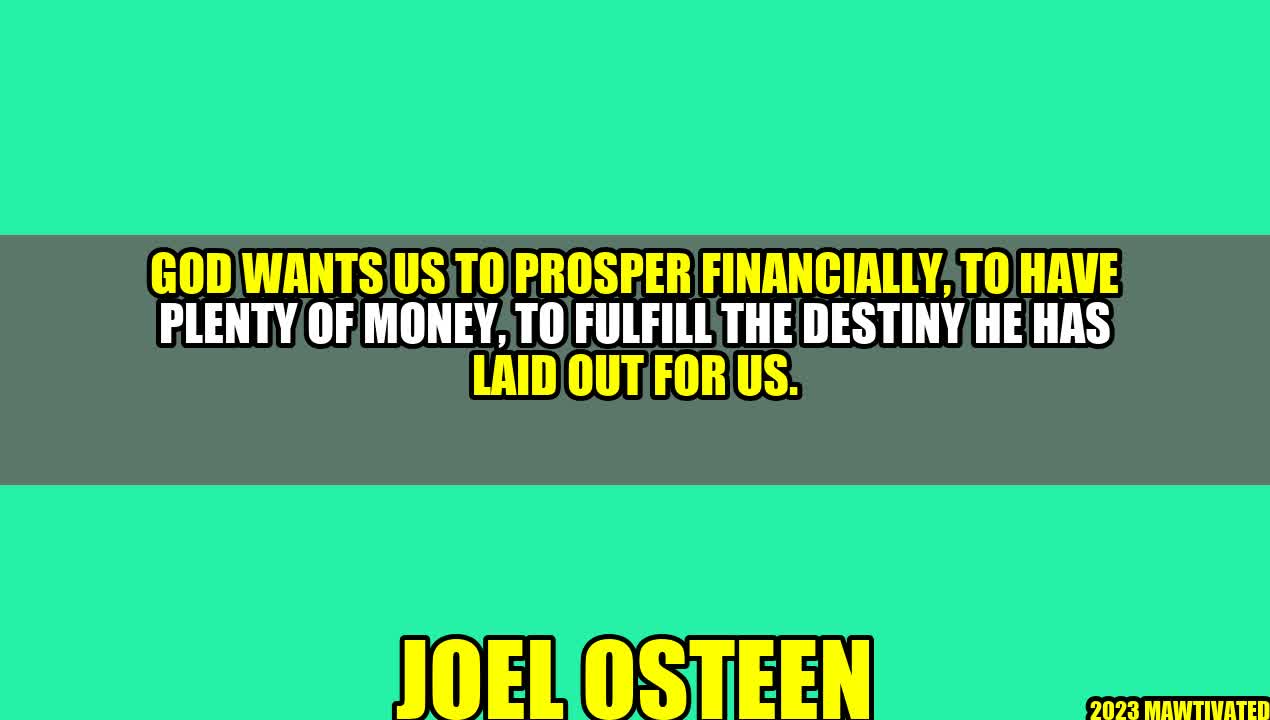 Prosperity – God’s Will for Your Finances
