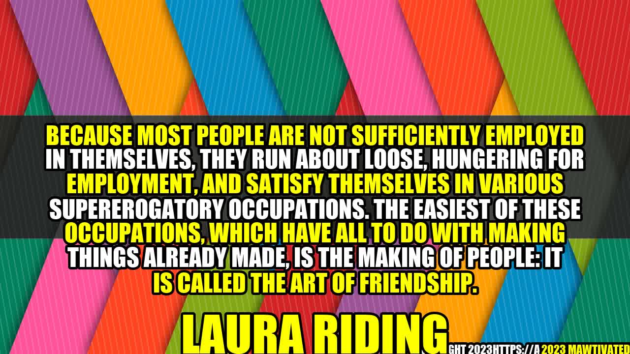 The Art of Friendship – Laura Riding