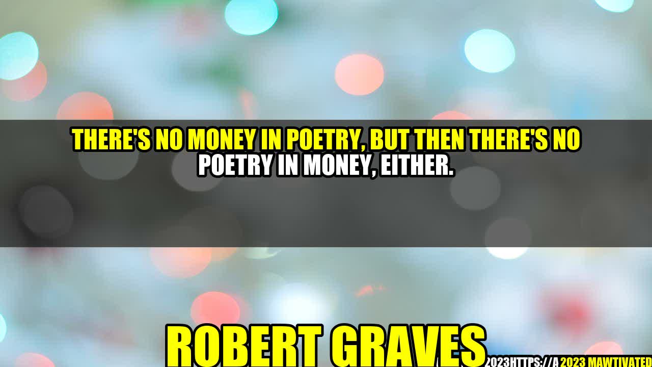The Art of Poetry: Why Money Shouldn’t Be the Focus