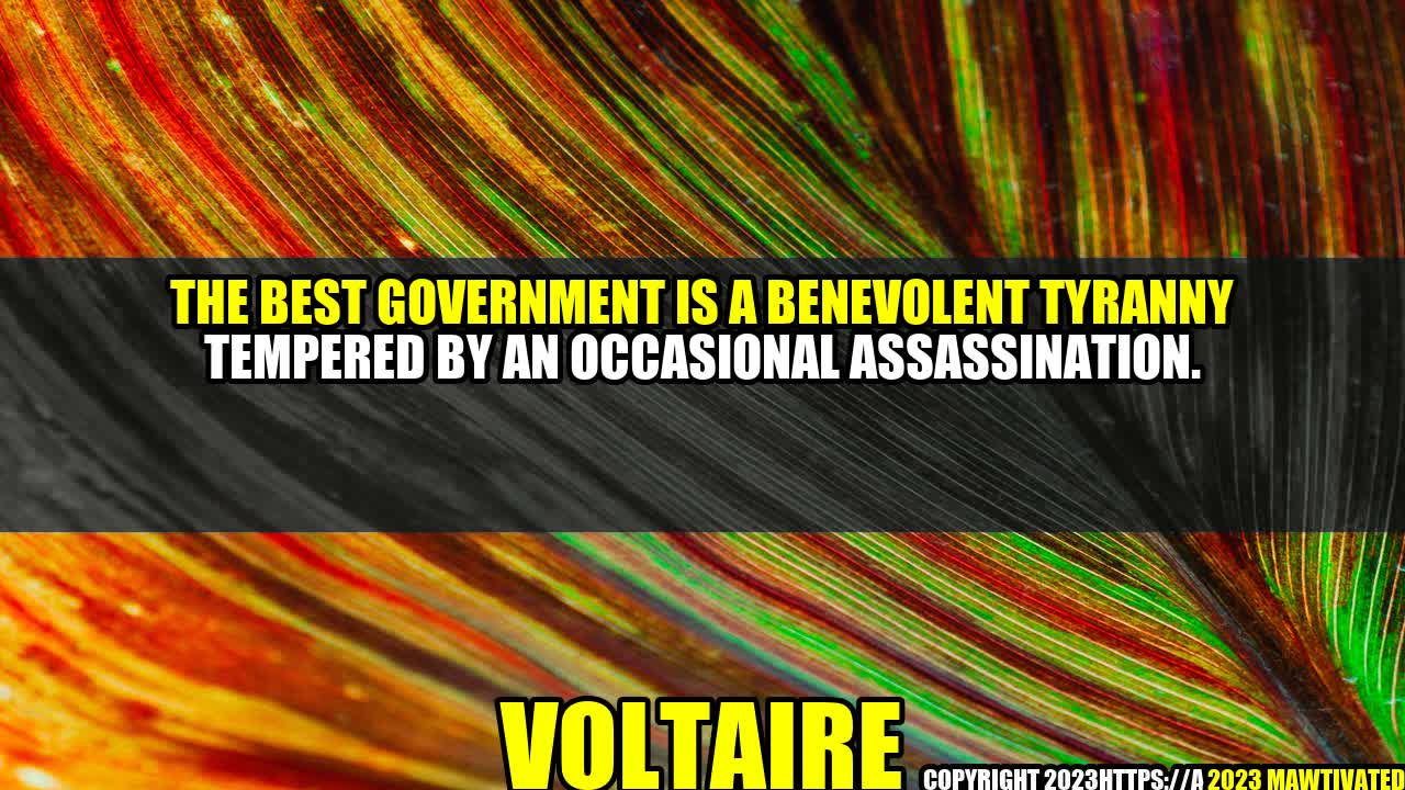 The Benevolent Tyranny: The Ultimate Government?