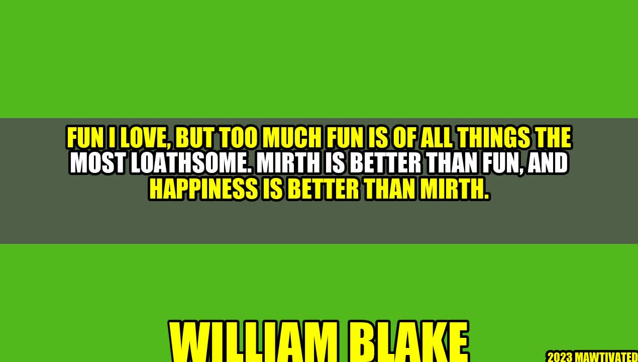 The Importance of Finding Balance Between Fun, Mirth, and Happiness
