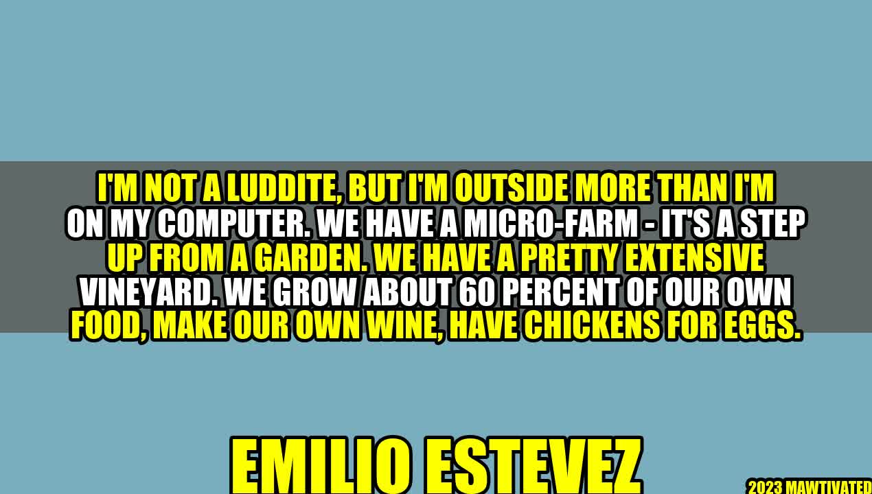 The Lifestyle of Emilio Estevez – A Journey Towards Sustainable Living